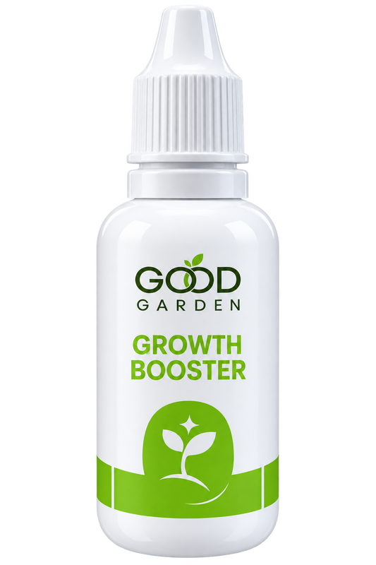 Growth Booster liquid fertilizer drops for leaf growth in houseplants