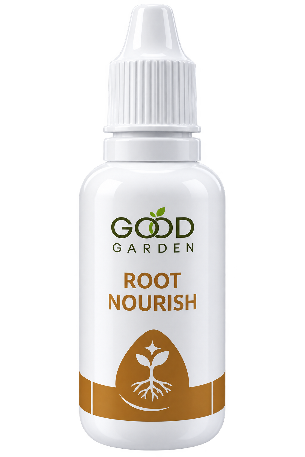 Root Nourish liquid root growth fertilizer drops for indoor plants and garden